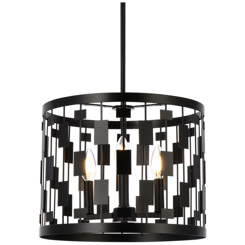 Elegant Lighting Levante 3 Light 14" Pendant