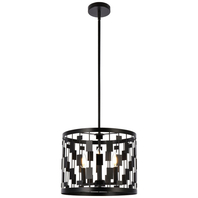 Elegant Lighting Levante 3 Light 14" Pendant