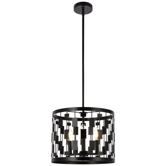 Elegant Lighting Levante 3 Light 14" Pendant