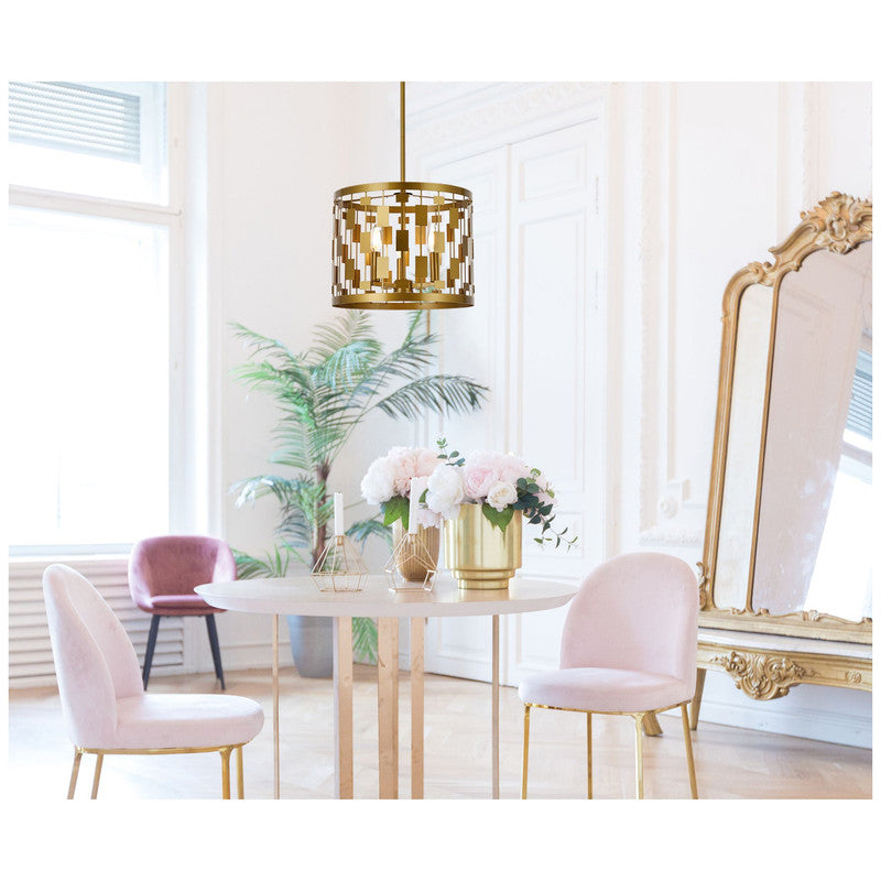 Elegant Lighting Levante 3 Light 14" Pendant