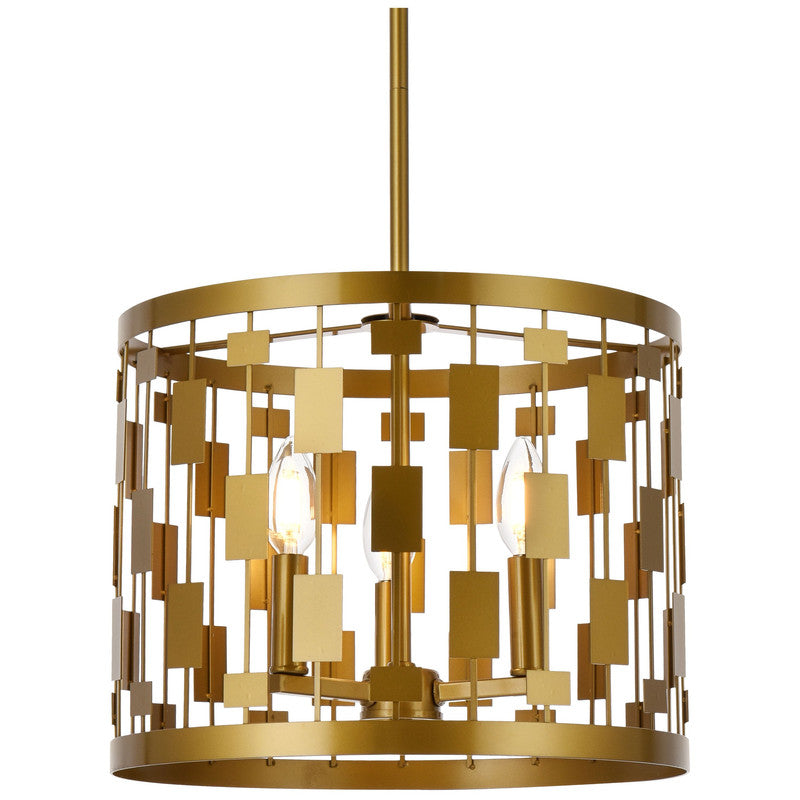 Elegant Lighting Levante 3 Light 14" Pendant