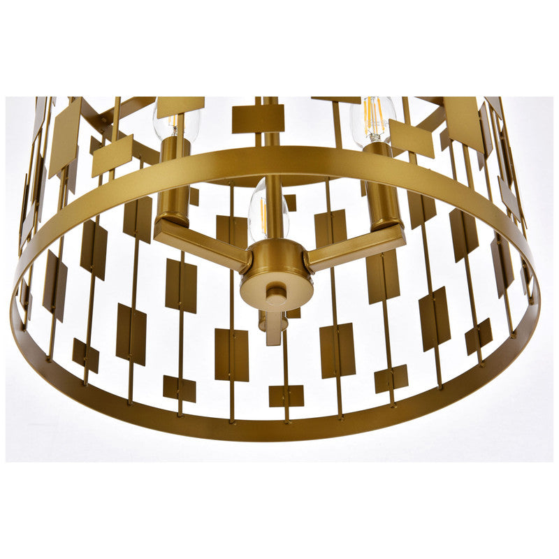 Elegant Lighting Levante 3 Light 14" Pendant