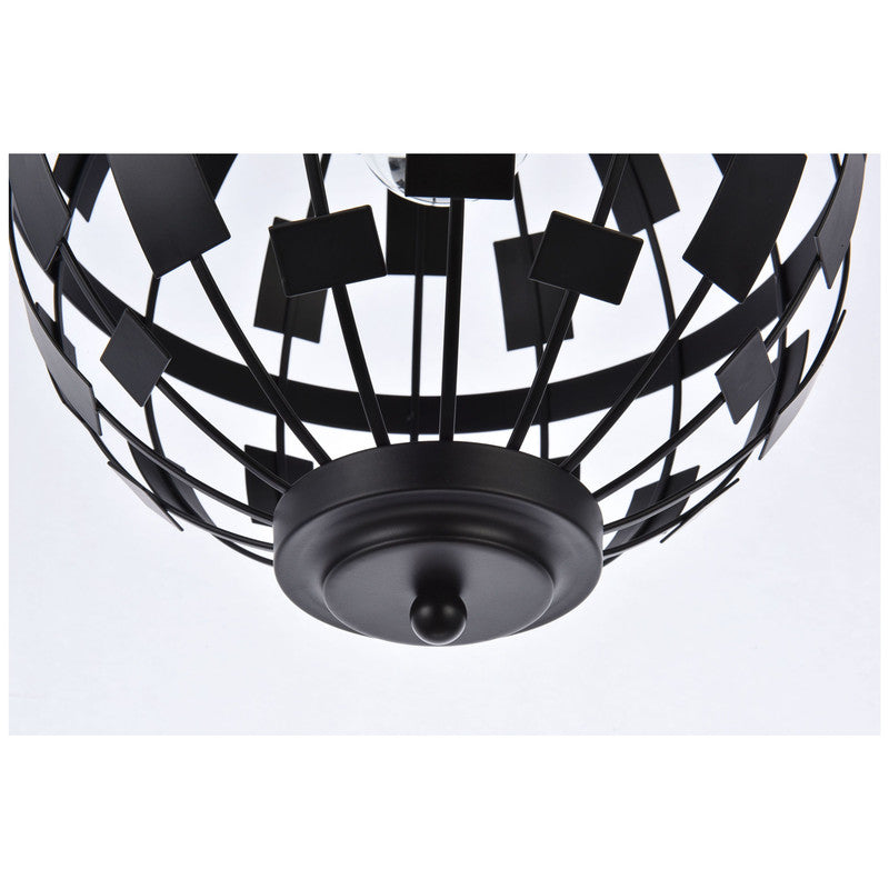 Elegant Lighting Levante 1 Light 12" Pendant