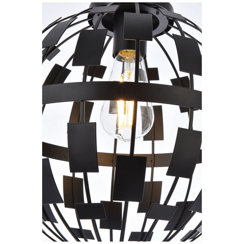 Elegant Lighting Levante 1 Light 12" Pendant