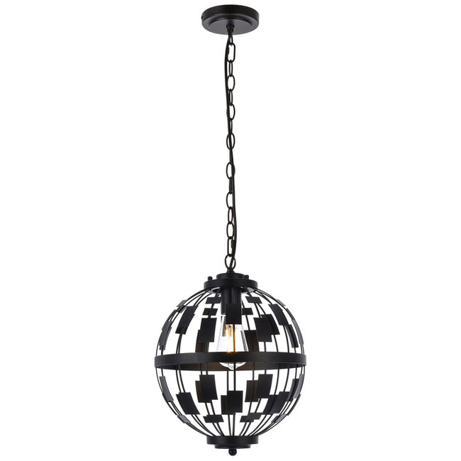 Elegant Lighting Levante 1 Light 12" Pendant