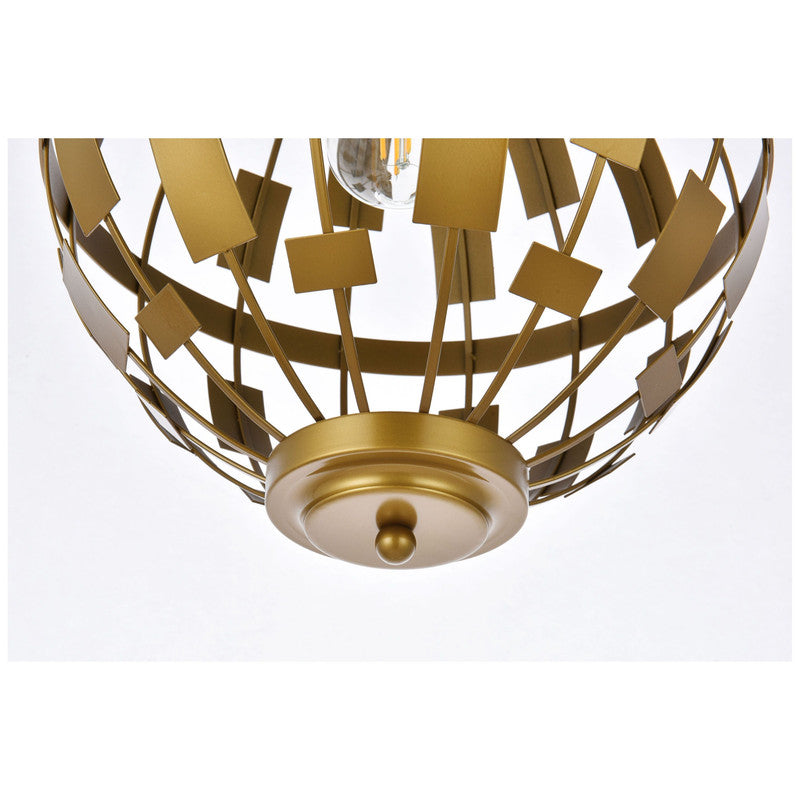 Elegant Lighting Levante 1 Light 12" Pendant