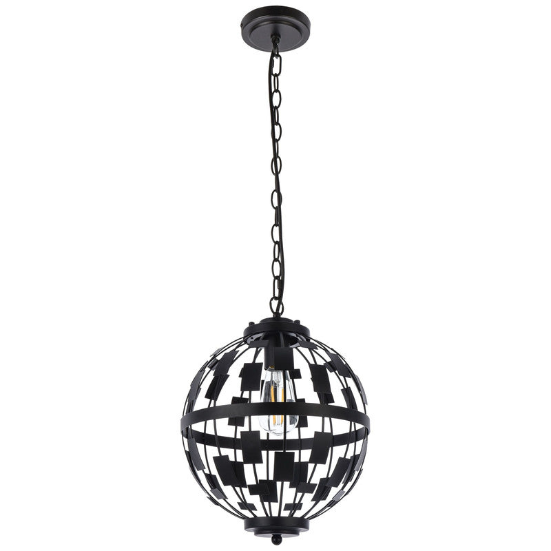 Elegant Lighting Levante 1 Light 12" Pendant