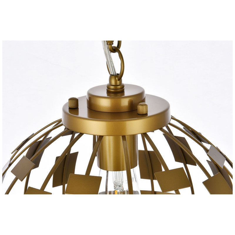 Elegant Lighting Levante 1 Light 12" Pendant