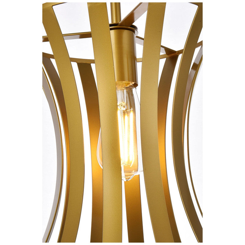 Elegant Lighting Lily 1 Light 10" Pendant
