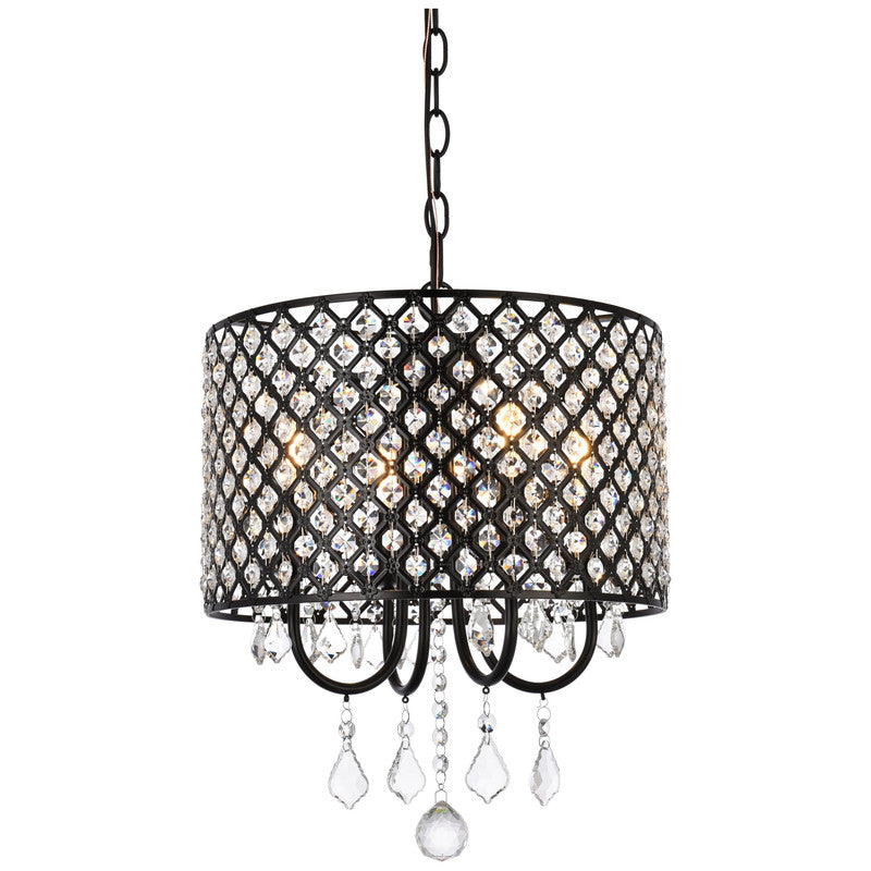 Elegant Lighting Elise 4 Light 14" Chandelier - LD711D