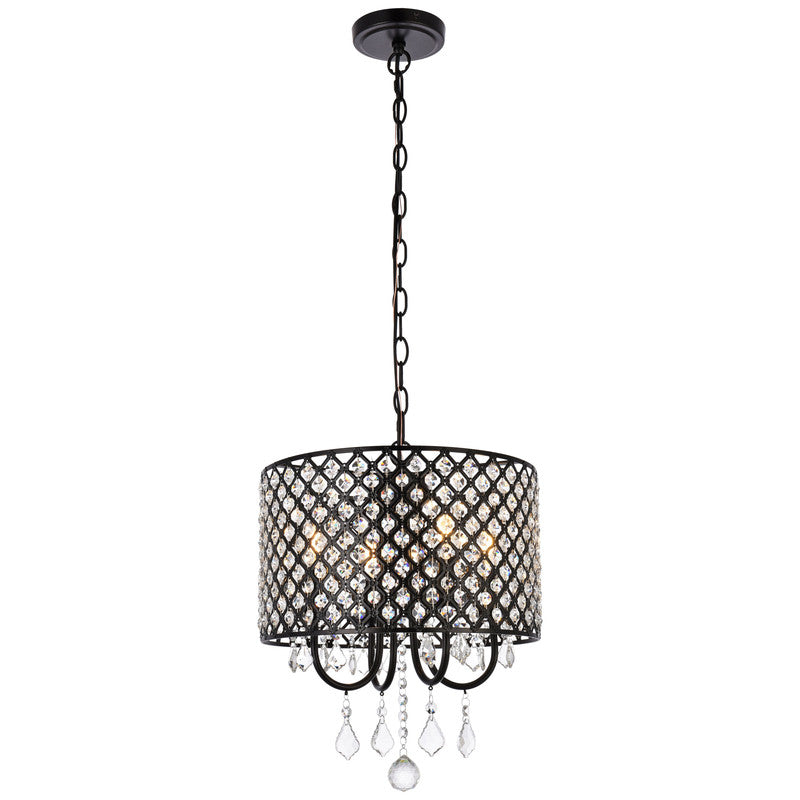 Elegant Lighting Elise 4 Light 14" Chandelier - LD711D