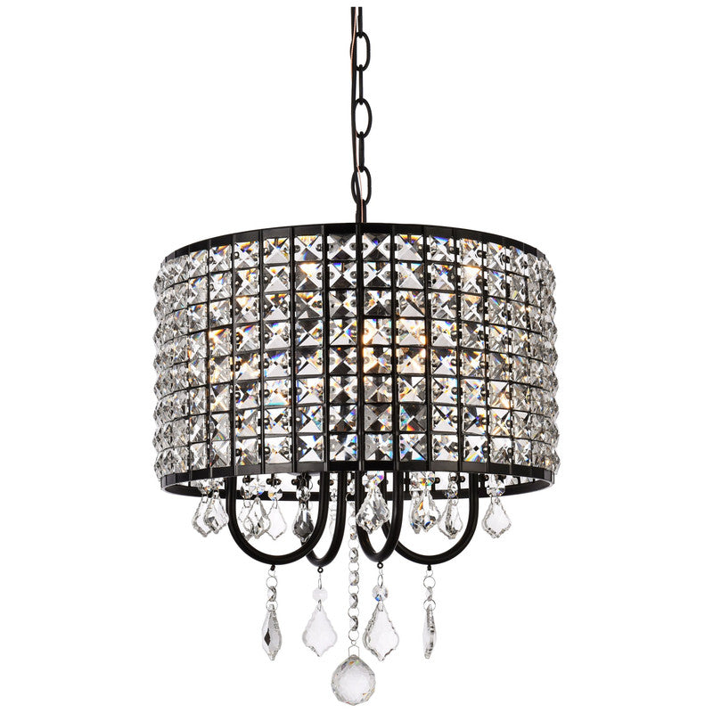 Elegant Lighting Elise 4 Light 14" Chandelier - LD713D