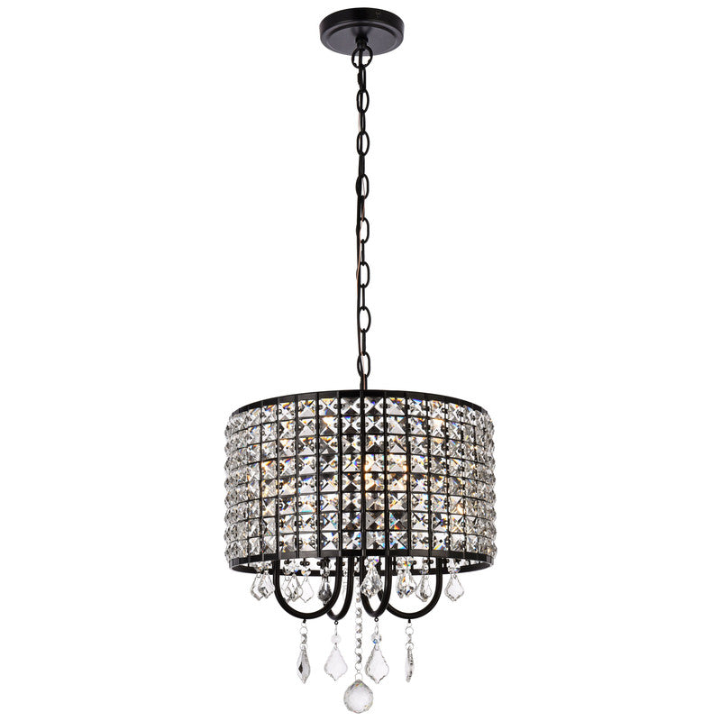 Elegant Lighting Elise 4 Light 14" Chandelier - LD713D