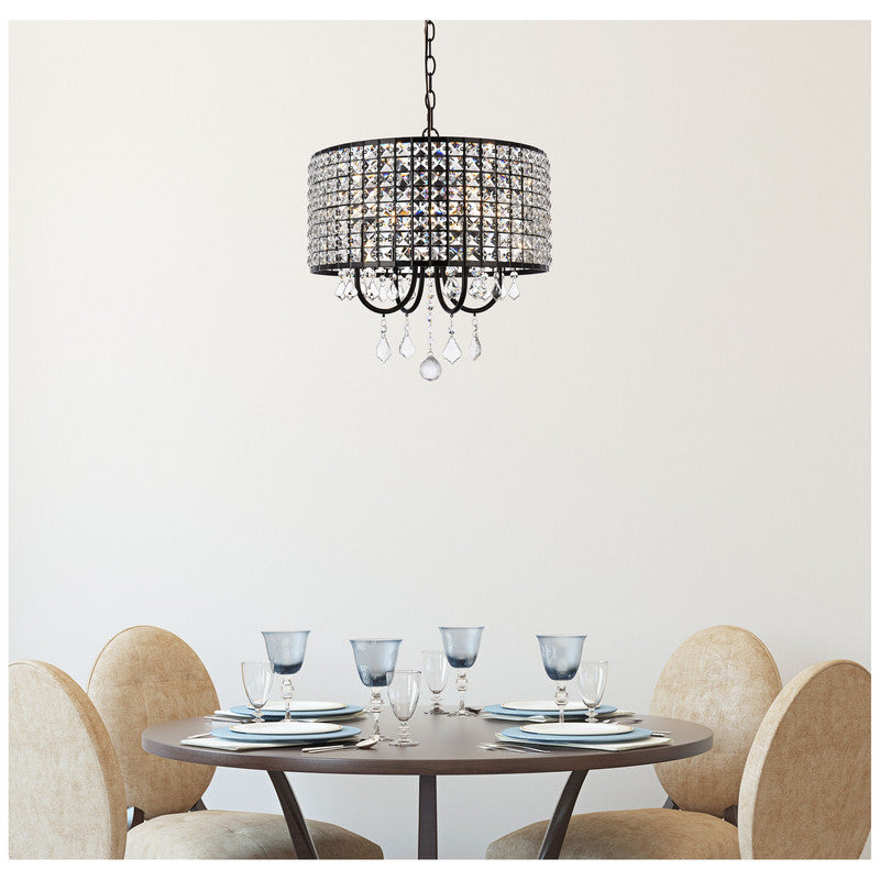 Elegant Lighting Elise 4 Light 17" Chandelier - LD713D17