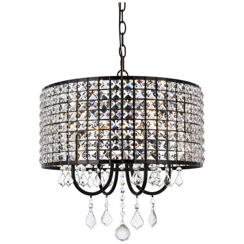 Elegant Lighting Elise 4 Light 17" Chandelier - LD713D17