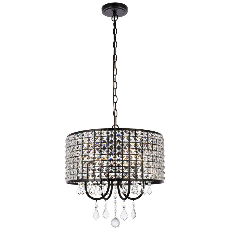 Elegant Lighting Elise 4 Light 17" Chandelier - LD713D17