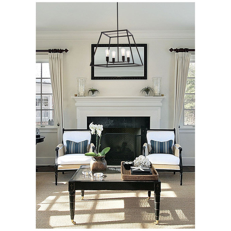 Elegant Lighting Declan 4 Light 24" Chandelier