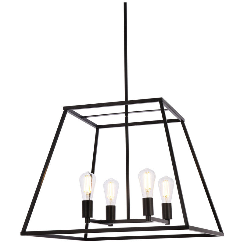 Elegant Lighting Declan 4 Light 24" Chandelier
