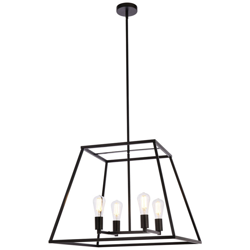 Elegant Lighting Declan 4 Light 24" Chandelier