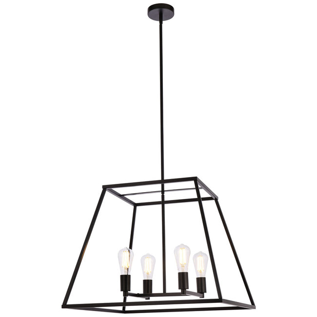 Elegant Lighting Declan 4 Light 24" Chandelier