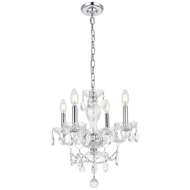 Elegant Lighting Elle 4 Light 17" Chandelier