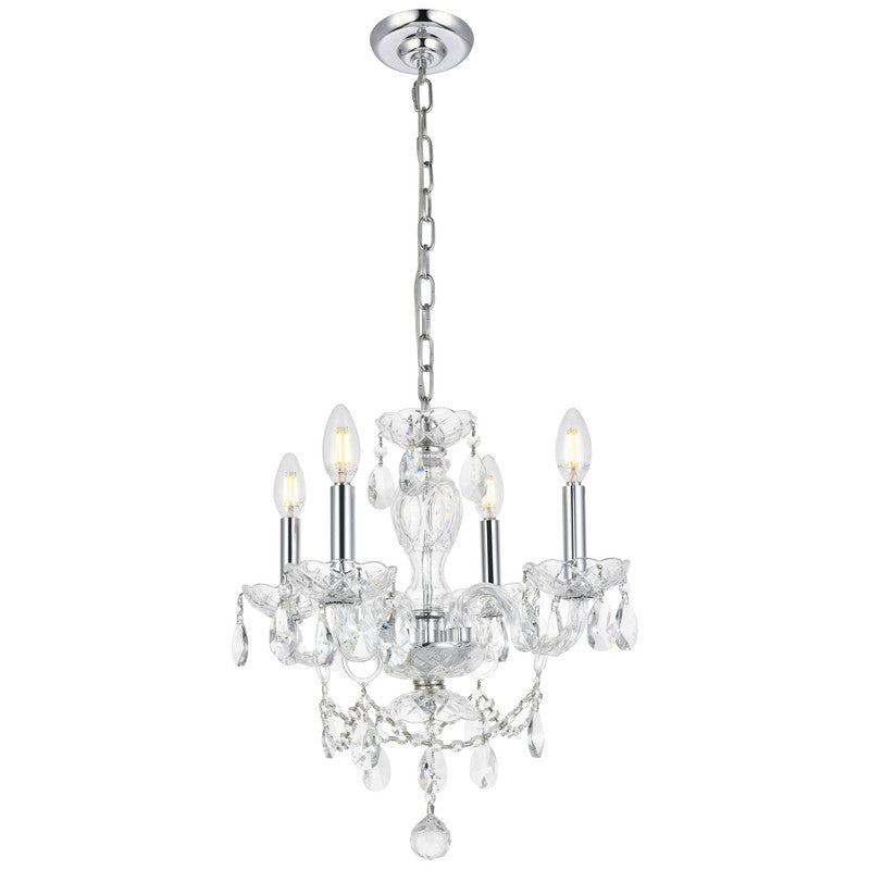 Elegant Lighting Elle 4 Light 17" Chandelier