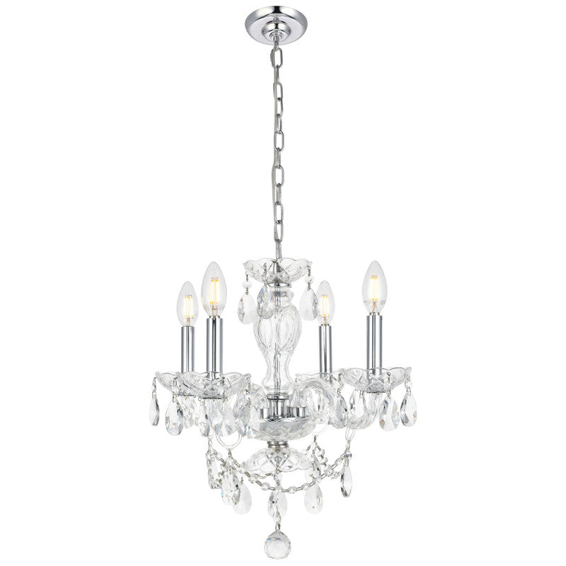 Elegant Lighting Elle 4 Light 17" Chandelier