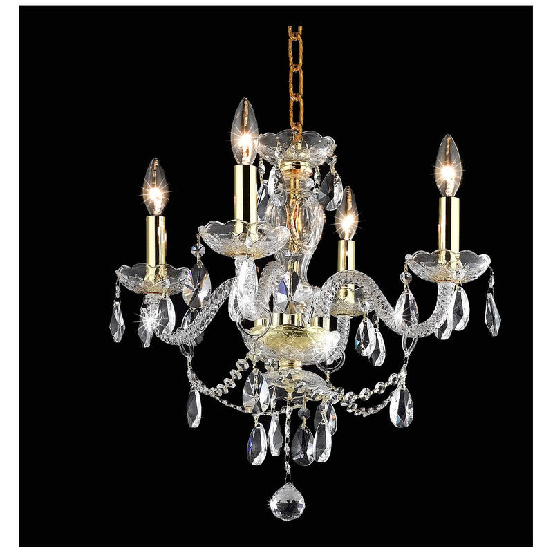 Elegant Lighting Elle 4 Light 17" Chandelier