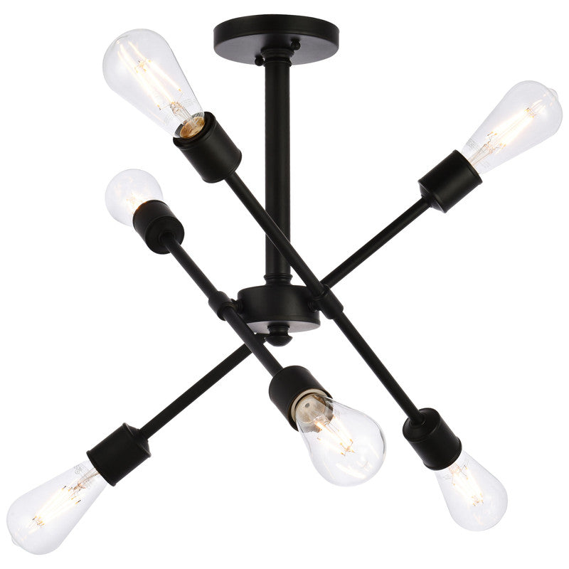 Elegant Lighting Axel 6 Light 17" Chandelier