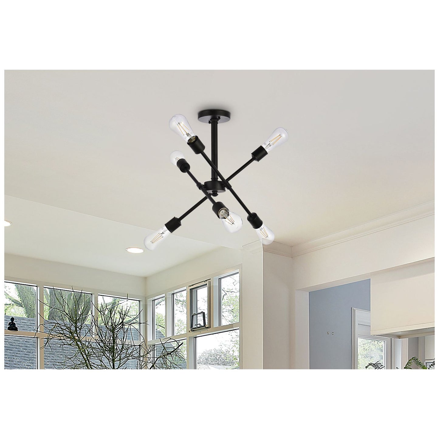 Elegant Lighting Axel 6 Light 17" Chandelier