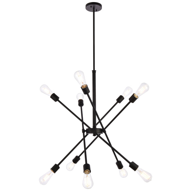 Elegant Lighting Axel 10 Light 27" Chandelier