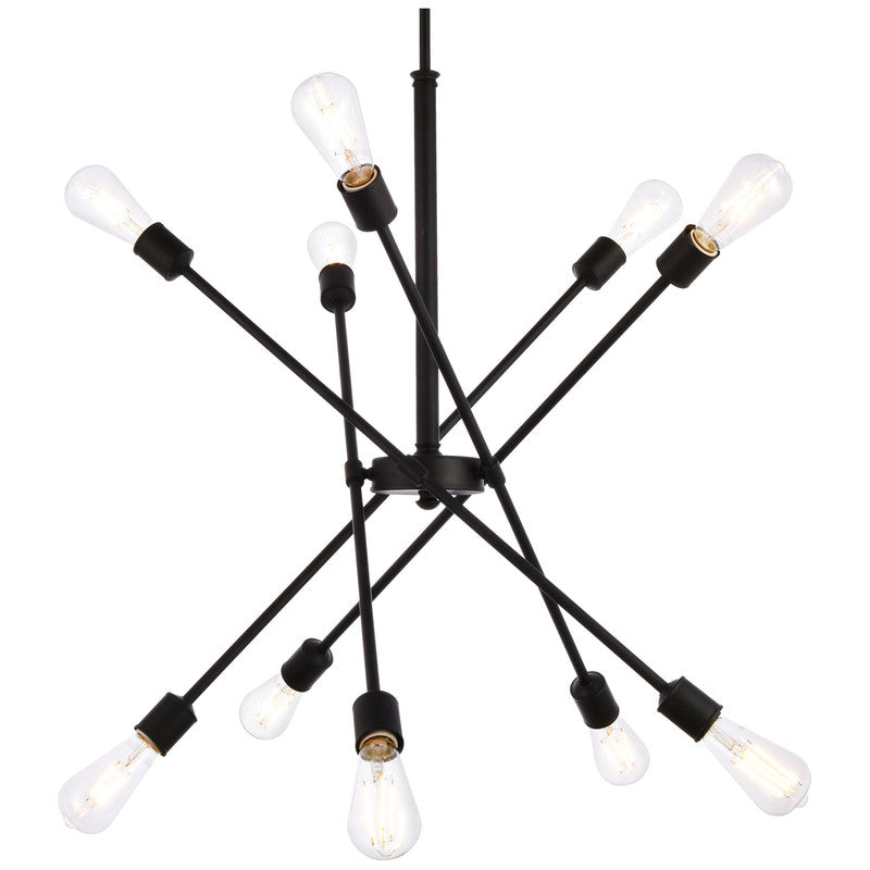 Elegant Lighting Axel 10 Light 27" Chandelier