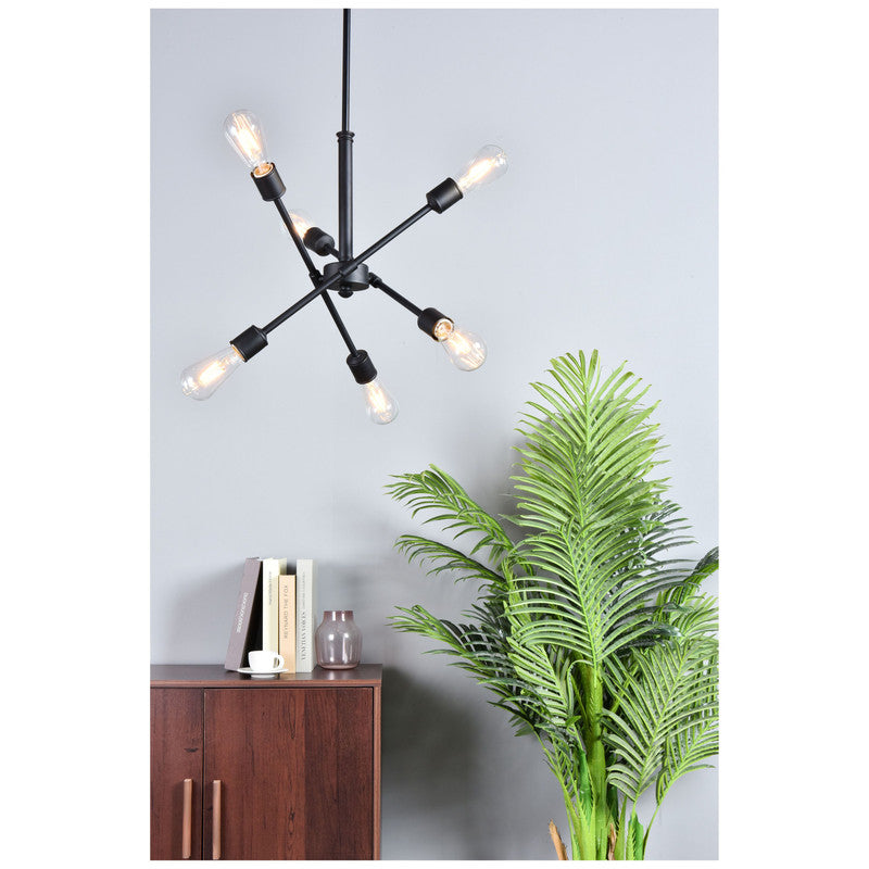 Elegant Lighting Axel 6 Light 17" Chandelier