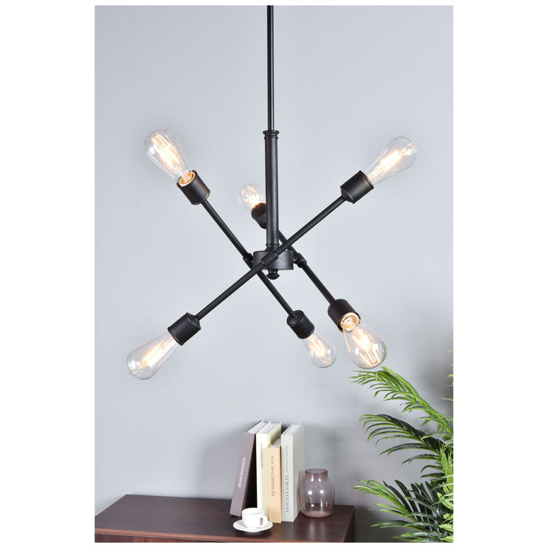 Elegant Lighting Axel 6 Light 17" Chandelier