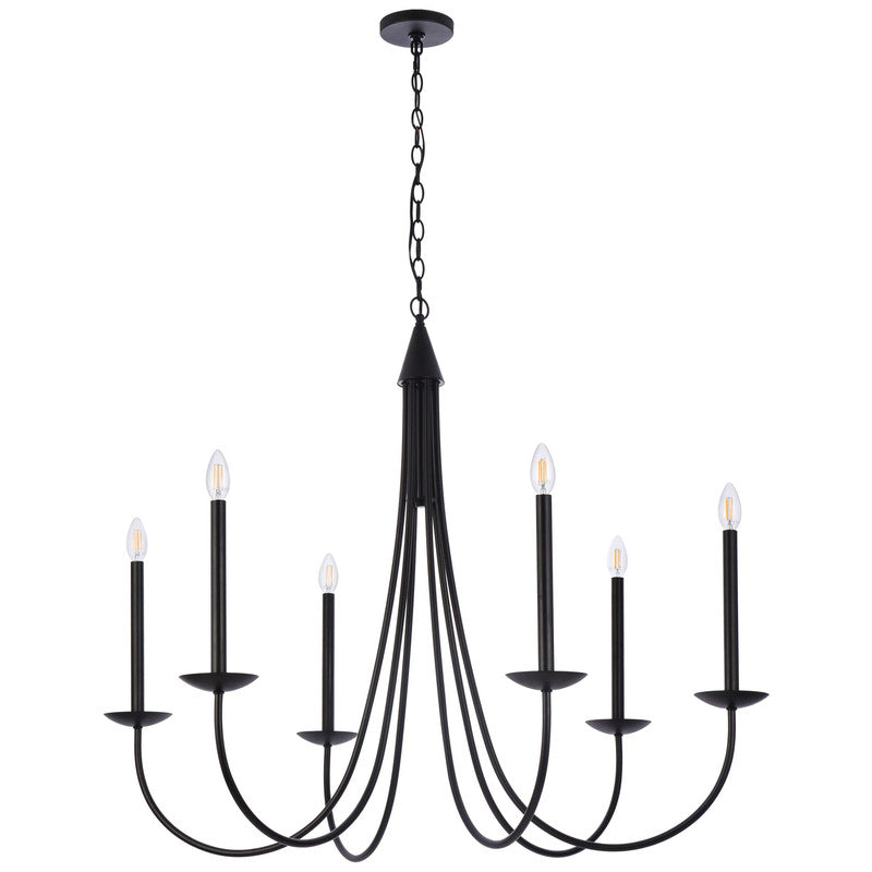 Elegant Lighting Cohen 6 Light 42" Chandelier
