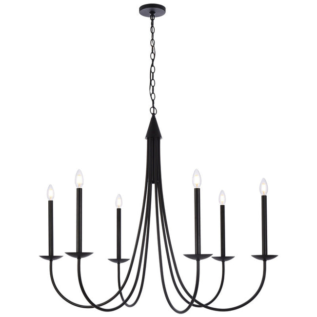 Elegant Lighting Cohen 6 Light 42" Chandelier