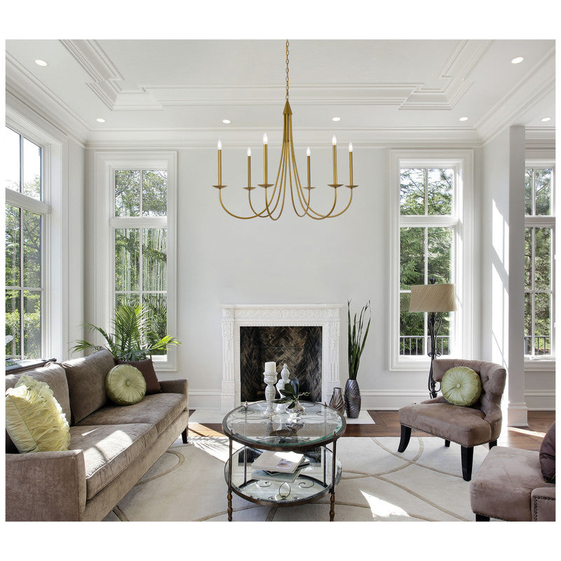 Elegant Lighting Cohen 6 Light 42" Chandelier