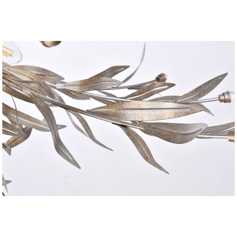 Elegant Lighting Priscilla 4 Light 23" Flush Mount