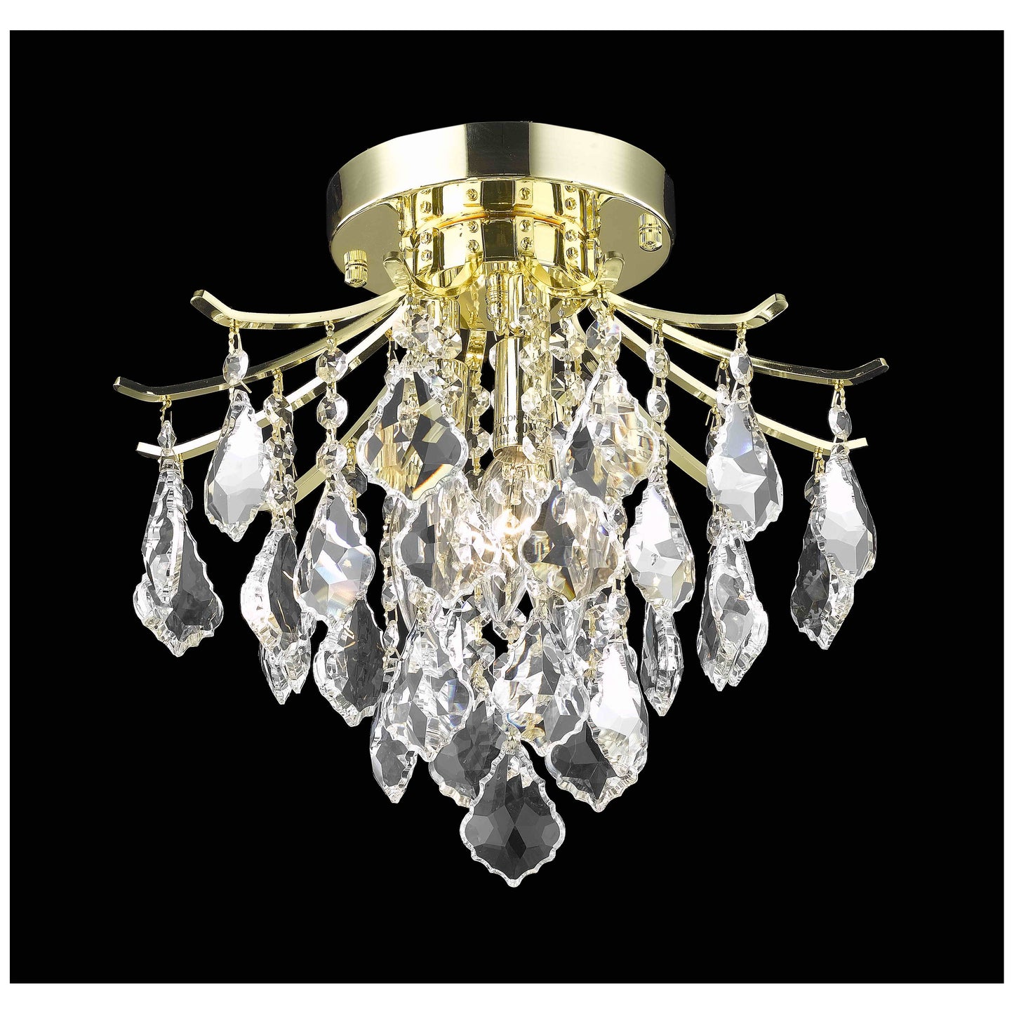 Elegant Lighting Amelia 3 Light 12" Flush Mount - LD8100F12