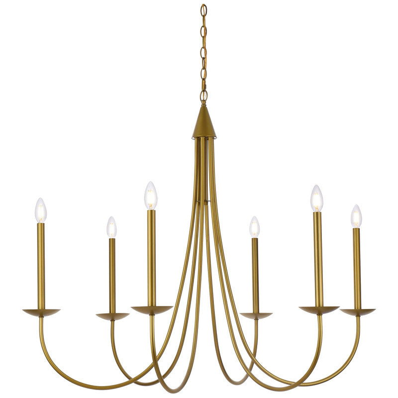 Elegant Lighting Cohen 6 Light 42" Chandelier