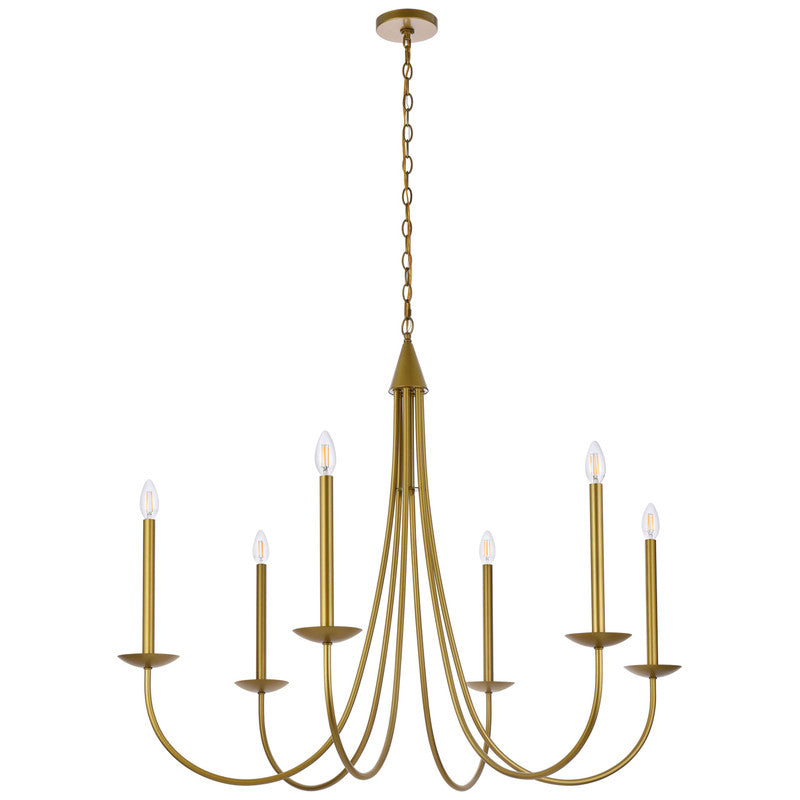 Elegant Lighting Cohen 6 Light 42" Chandelier