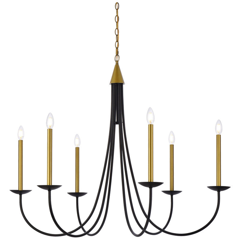 Elegant Lighting Cohen 6 Light 42" Chandelier