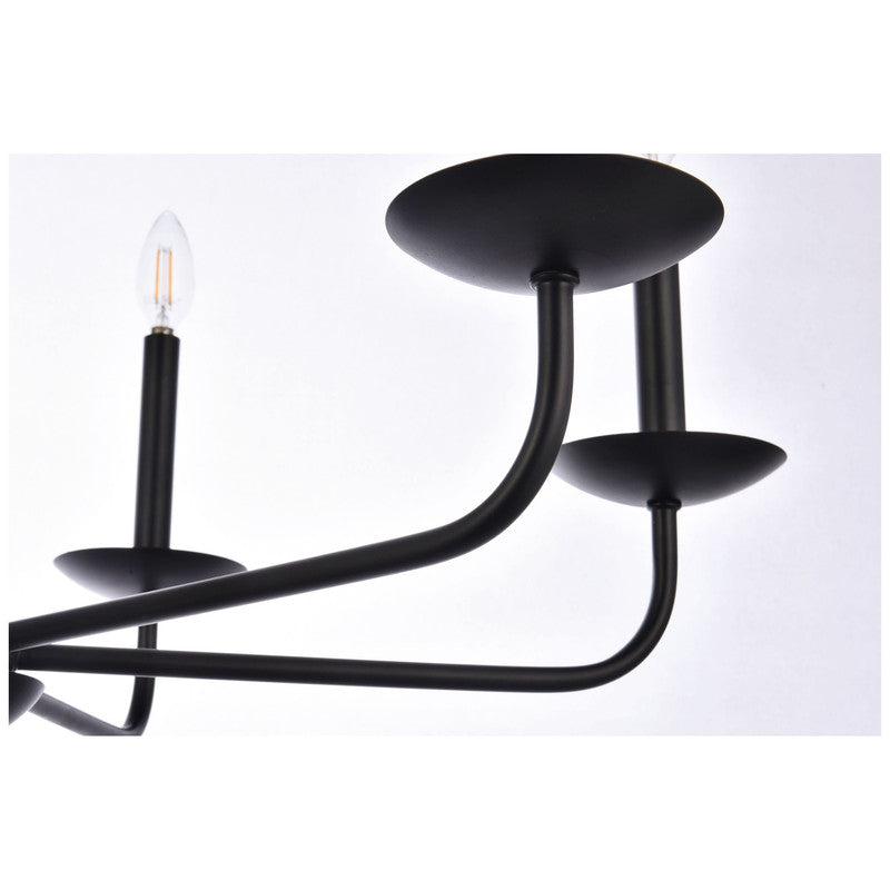 Elegant Lighting Cohen 6 Light 30" Chandelier