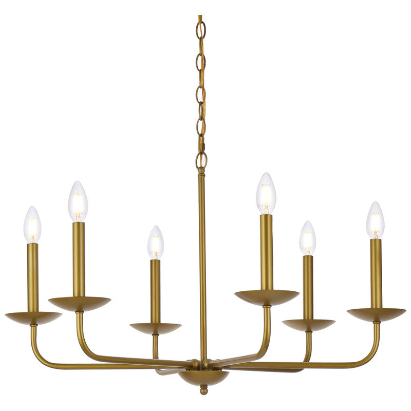 Elegant Lighting Cohen 6 Light 30" Chandelier