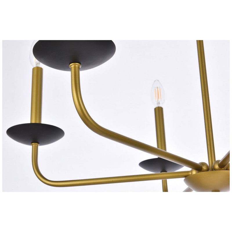 Elegant Lighting Cohen 6 Light 30" Chandelier