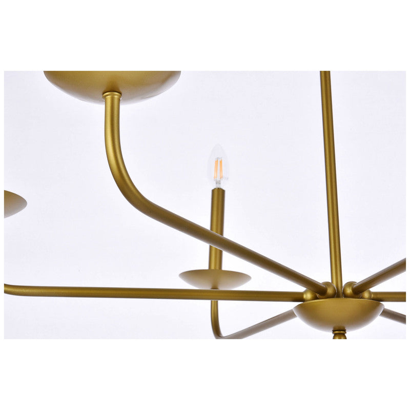 Elegant Lighting Cohen 6 Light 36" Chandelier