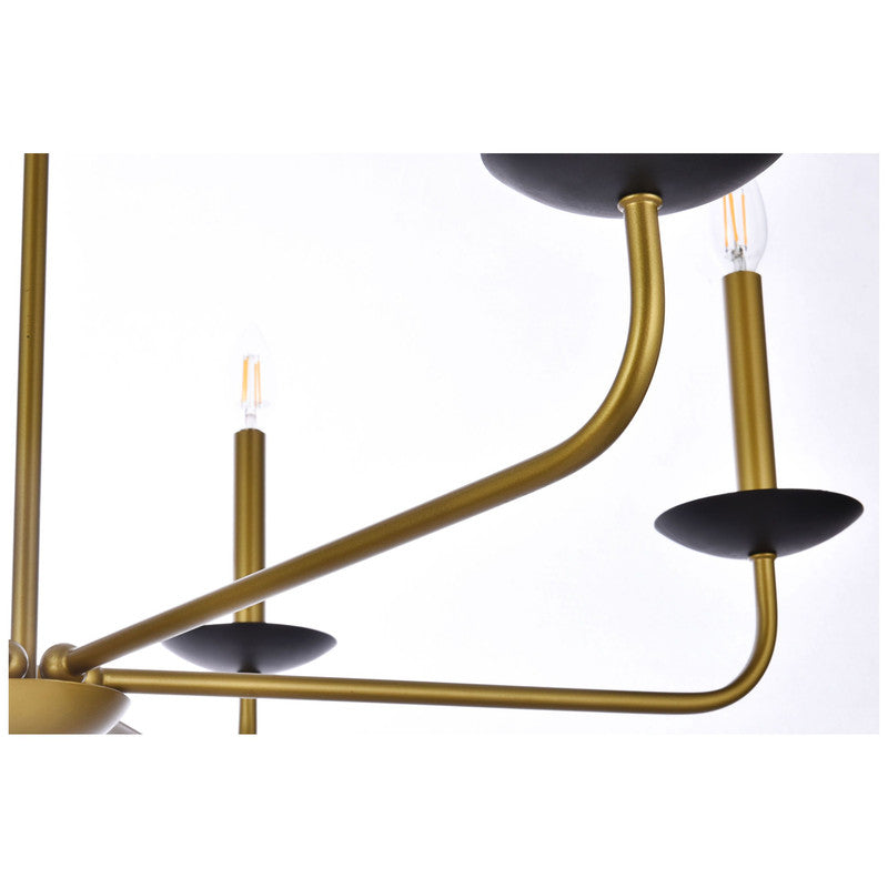 Elegant Lighting Cohen 6 Light 36" Chandelier