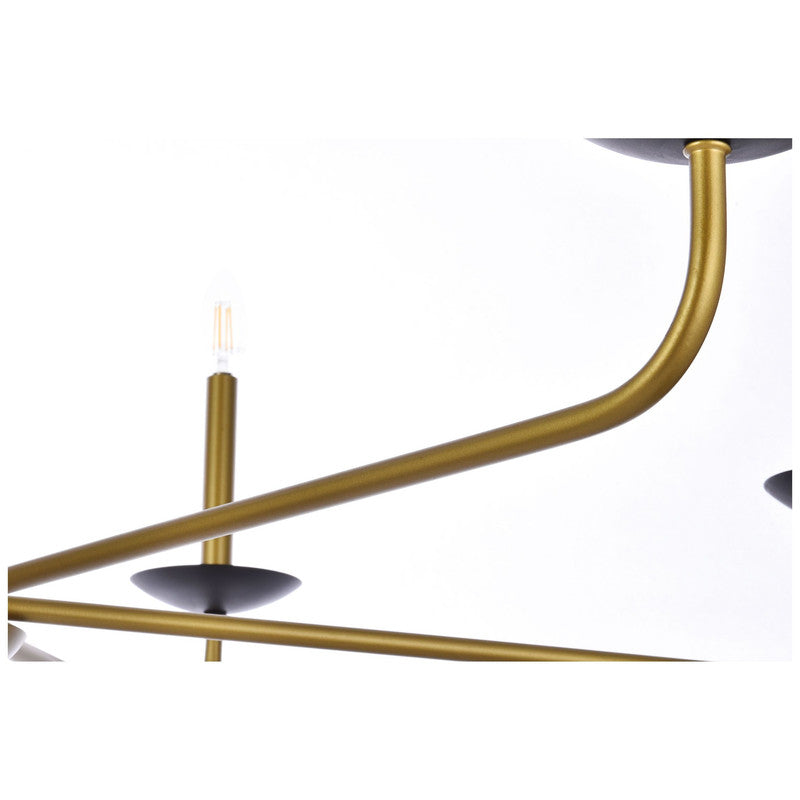 Elegant Lighting Cohen 6 Light 42" Wide Chandelier - LD812D42