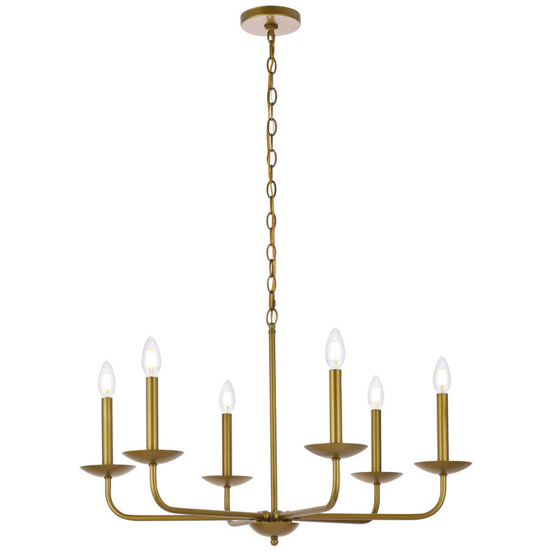 Elegant Lighting Cohen 6 Light 30" Chandelier
