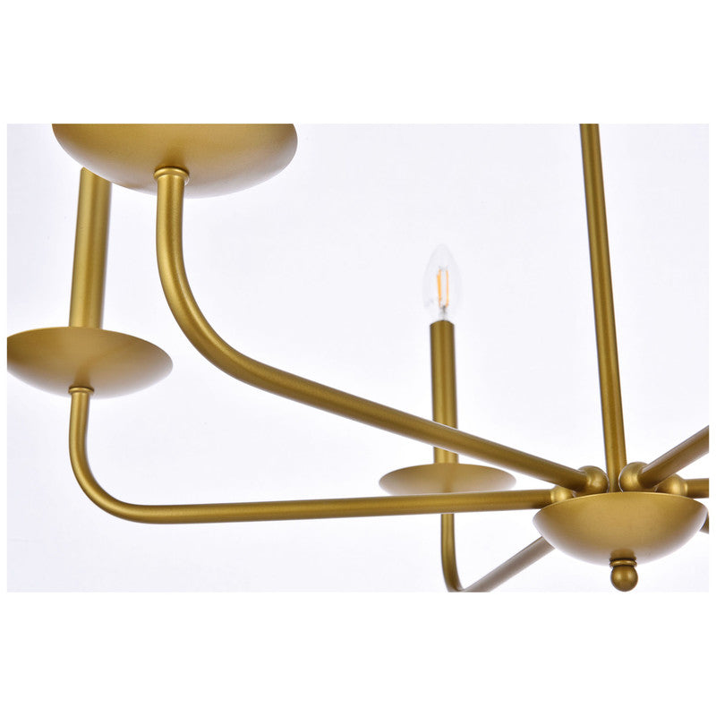 Elegant Lighting Cohen 6 Light 30" Chandelier